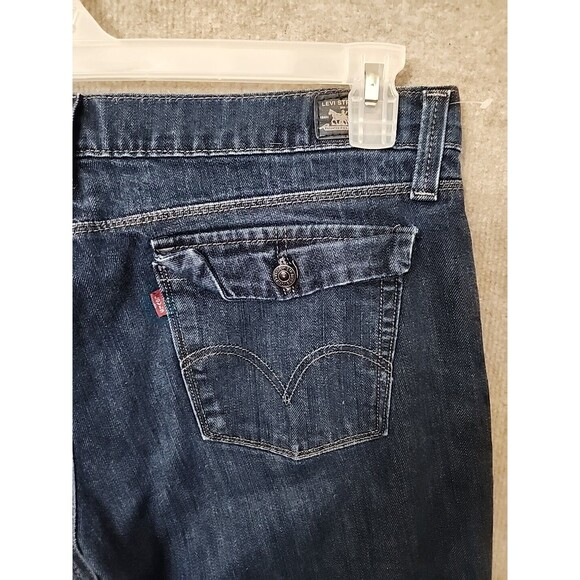 Levis 544 Ultimate Lift Bootcut Jeans womens 14 Blue Flap Pockets Cotton Stretch - Picture 4 of 7